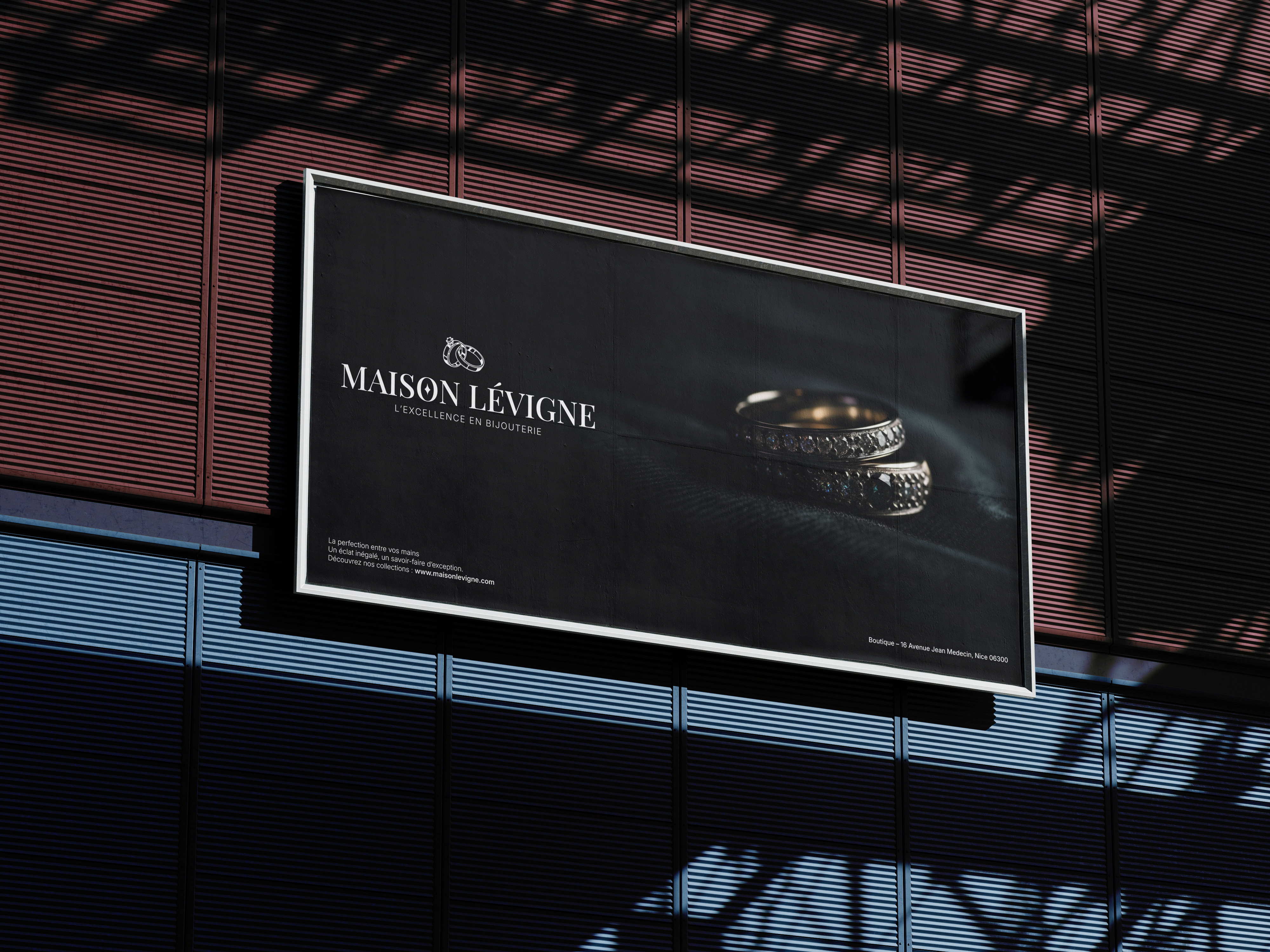 Panneau publicitaire Maison Lévigne